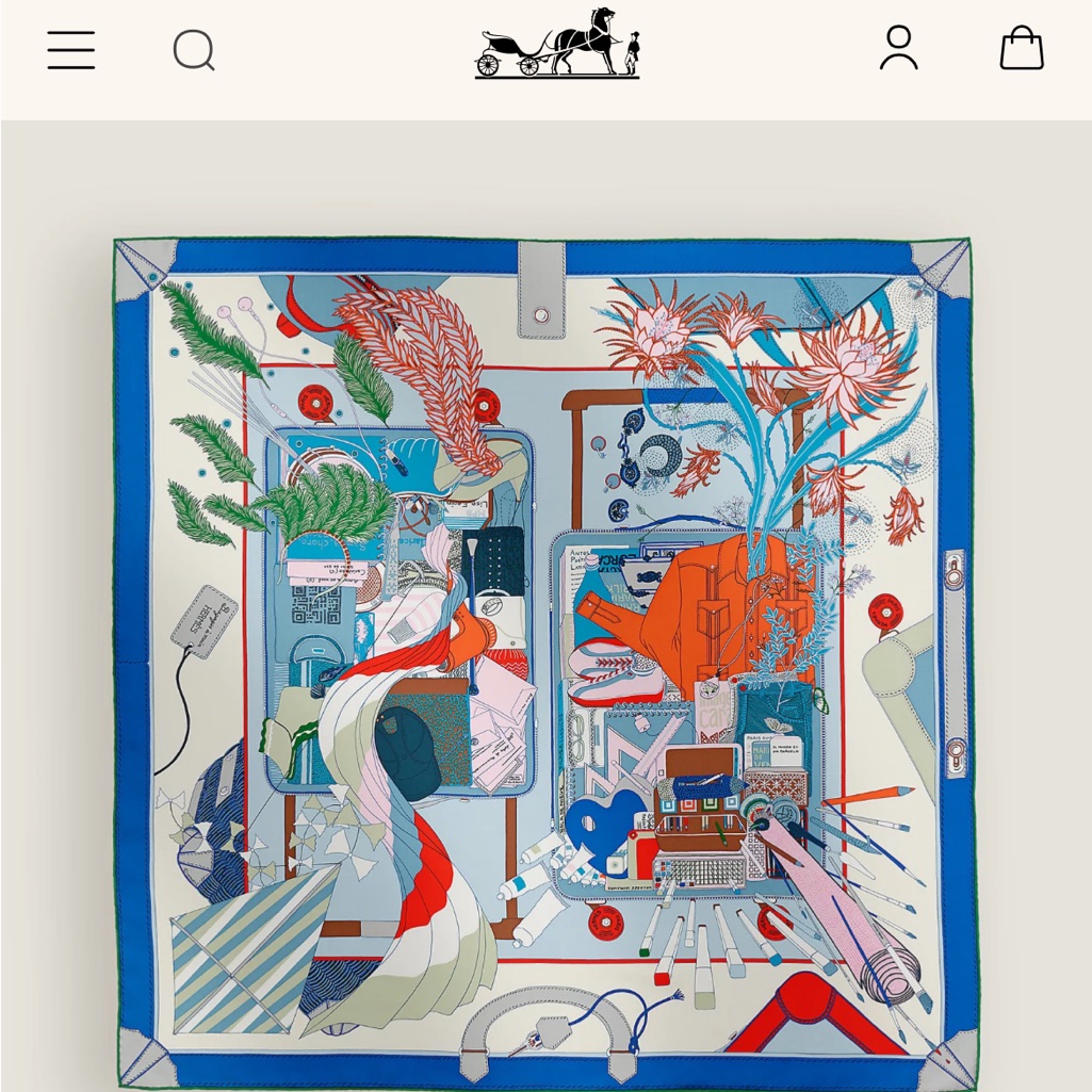 Unused Hermes Scarf 90 2024/2025 Collection